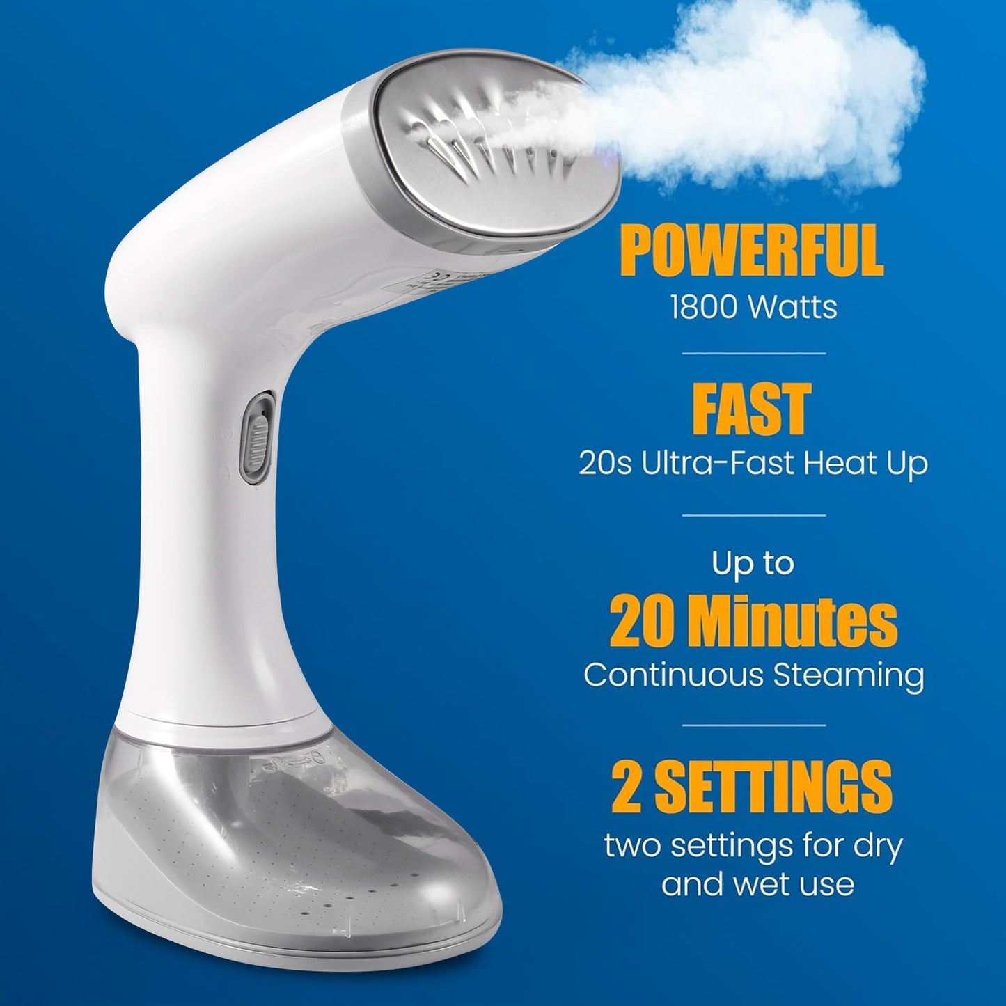 Ghanal Handheld Clothes Steamer – Fast Heat & Powerful Steam