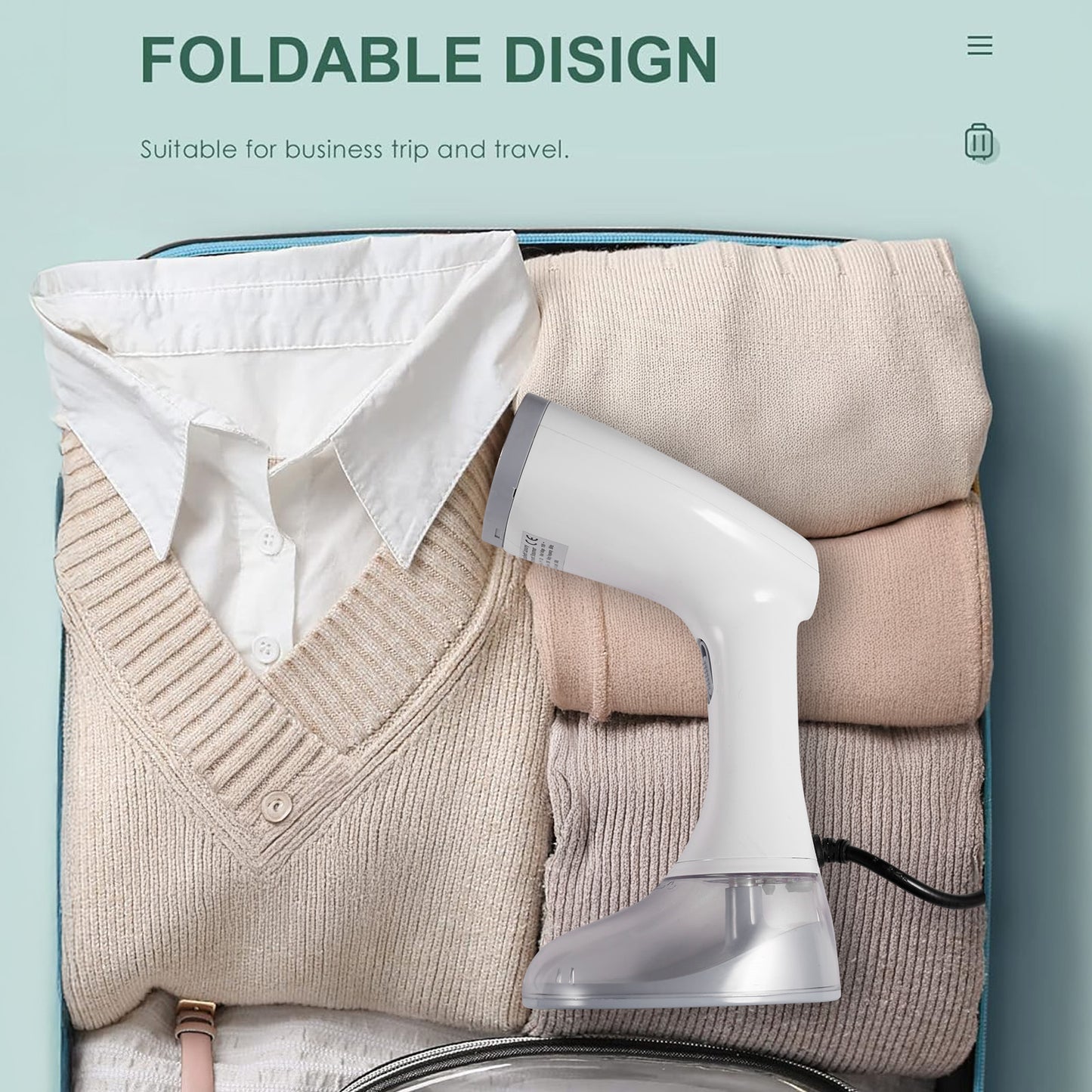 Ghanal Handheld Clothes Steamer – Fast Heat & Powerful Steam